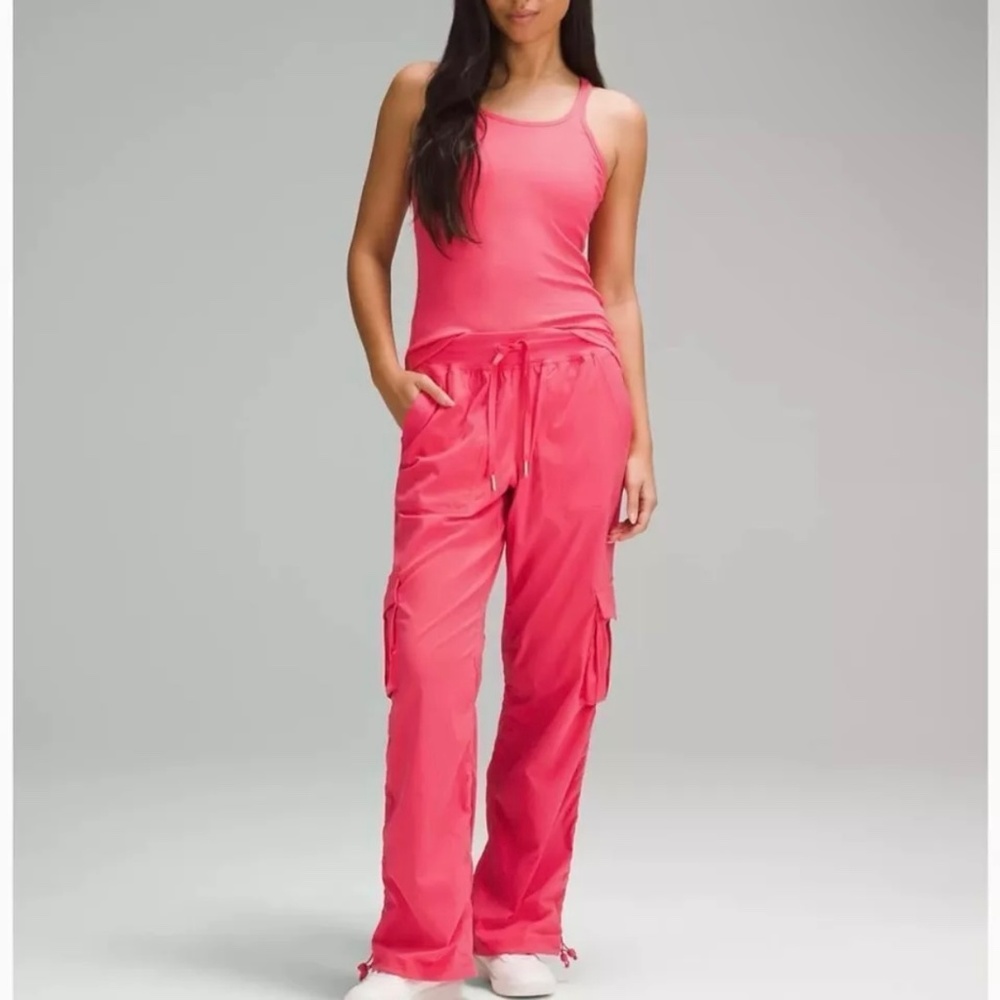 Lululemon Dance Studio Relaxed-Fit Mid-Rise Cargo Pant Size Small Glazed Pink